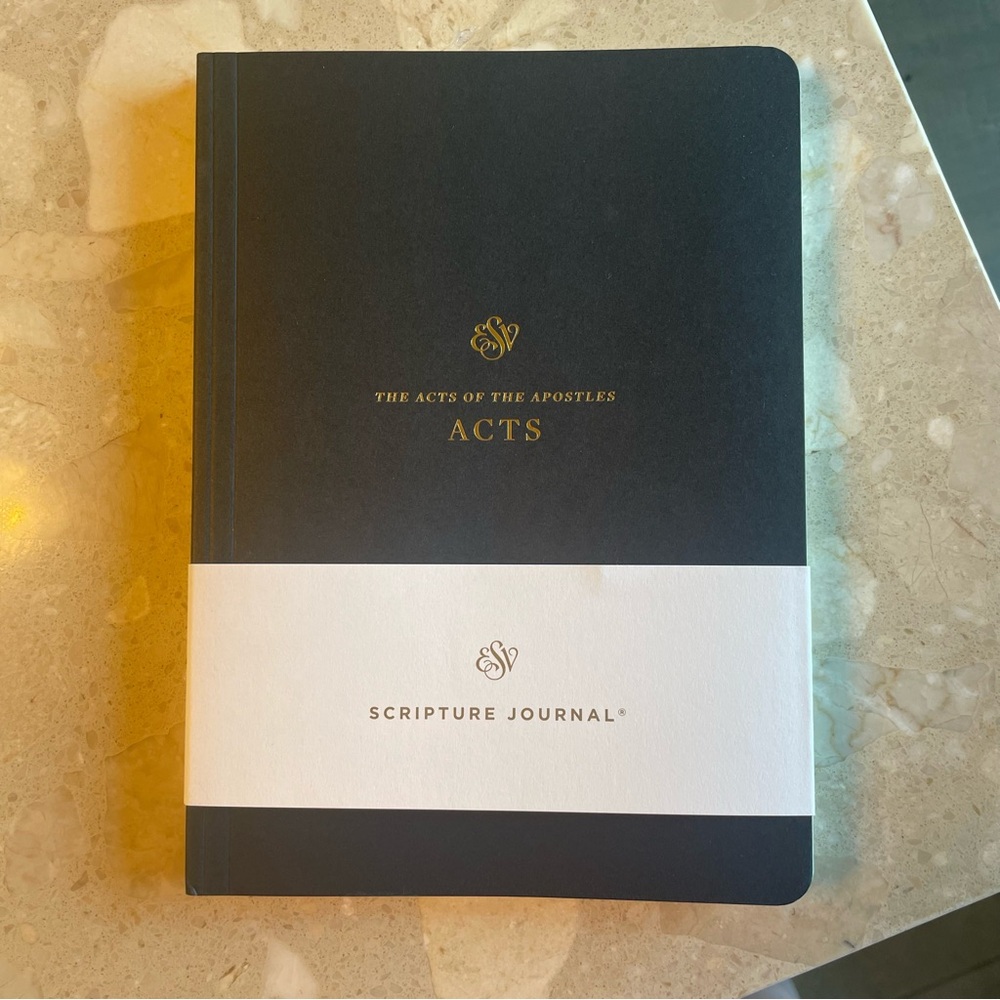 Blue & Gold Paperback Acts Scripture Journal